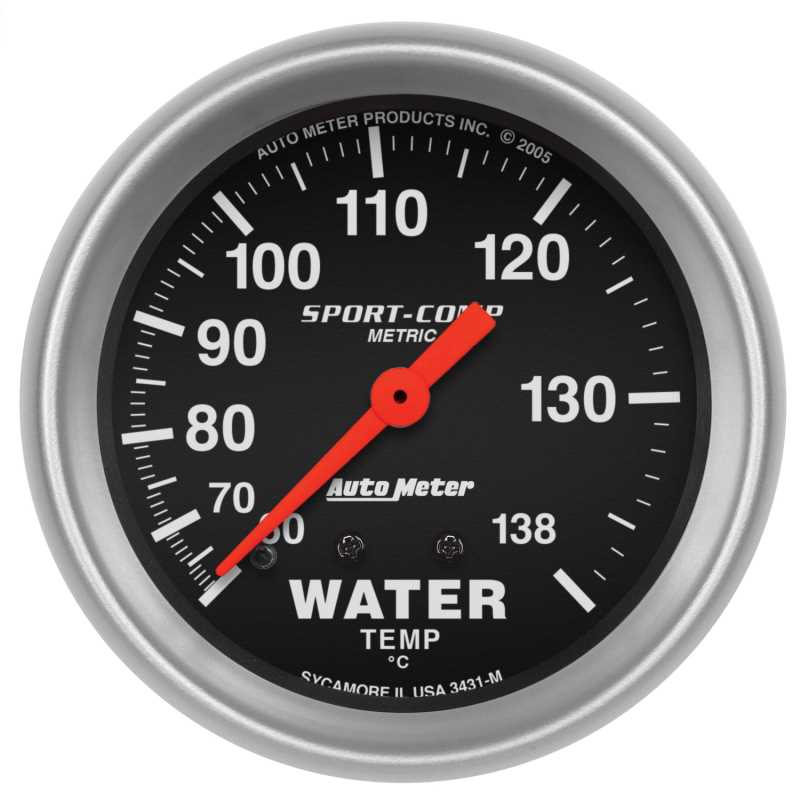 Sport-Comp™ Mechanical Metric Water Temperature Gauge 3431-M